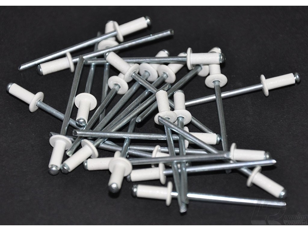 Rivet Dome Head WHITE Pack of 25 LD Cooling Computer Cases