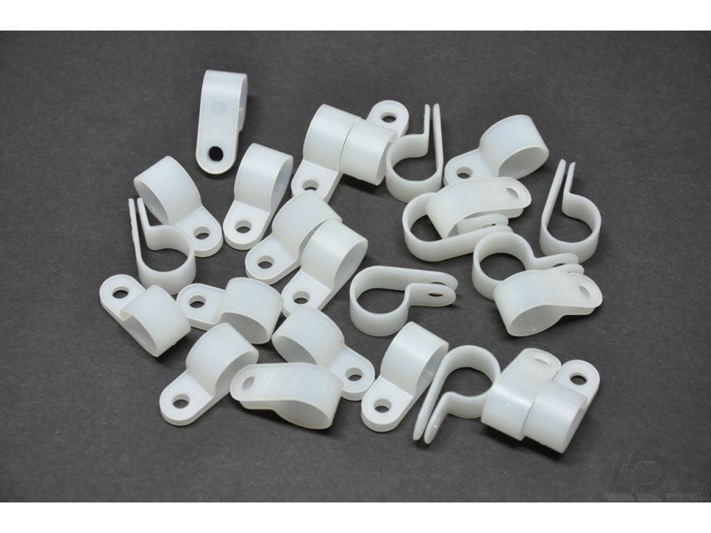 Cable Management Clip White L 25 Pack LD Cooling Computer Cases