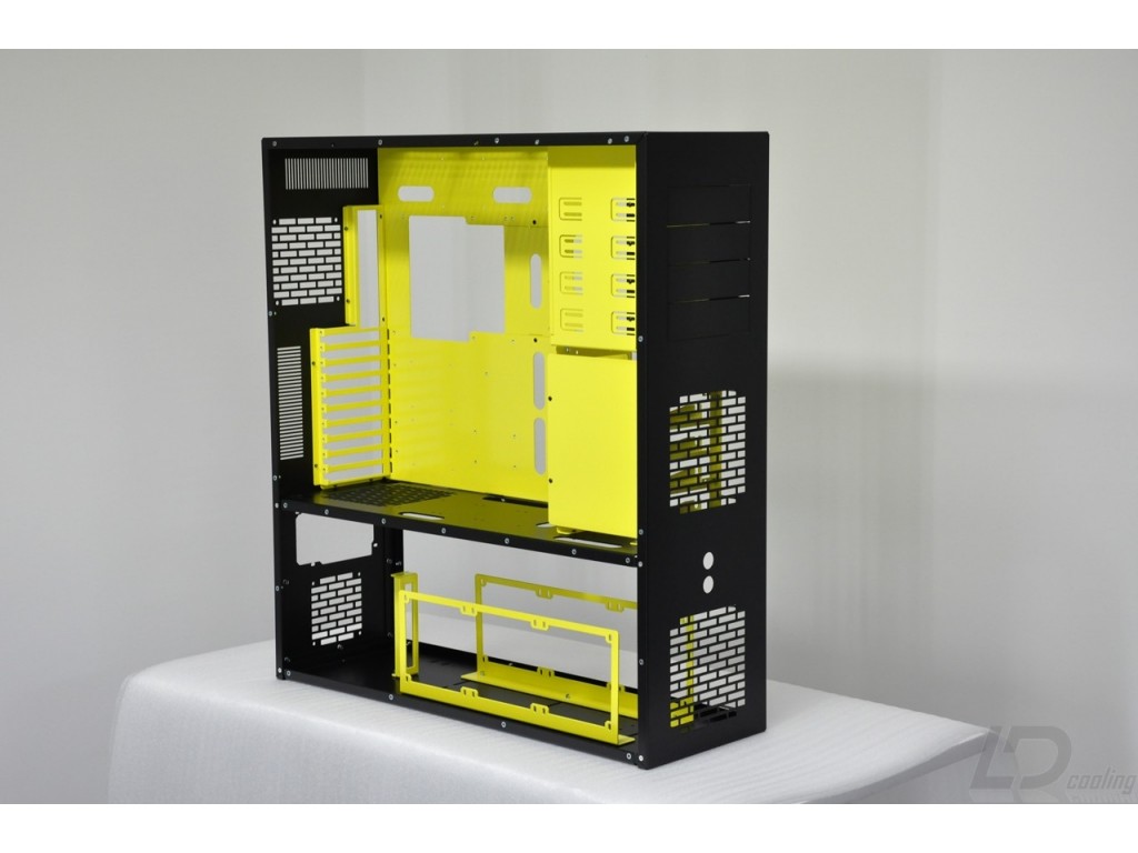 LD PCV8 ATX/HPTX Black/Yellow LD Cooling Computer Cases
