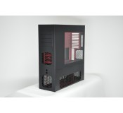 LD PC-V8 Reverse ATX/HPTX Black/Red XL Window
