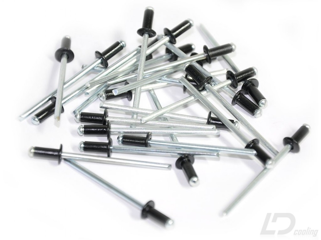 Rivet Dome Head BLACK Pack of 25 LD Cooling Computer Cases