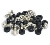 Anti-Vibration Thumb Screw Kit Silver - 20 Pack