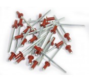 Rivet Dome Head - RED - Pack of 25
