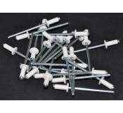 Rivet Dome Head - WHITE - Pack of 25