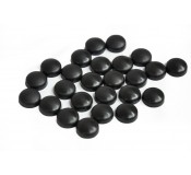 Black Screw Caps - pack of 25