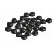 Black Screw Caps - pack of 25